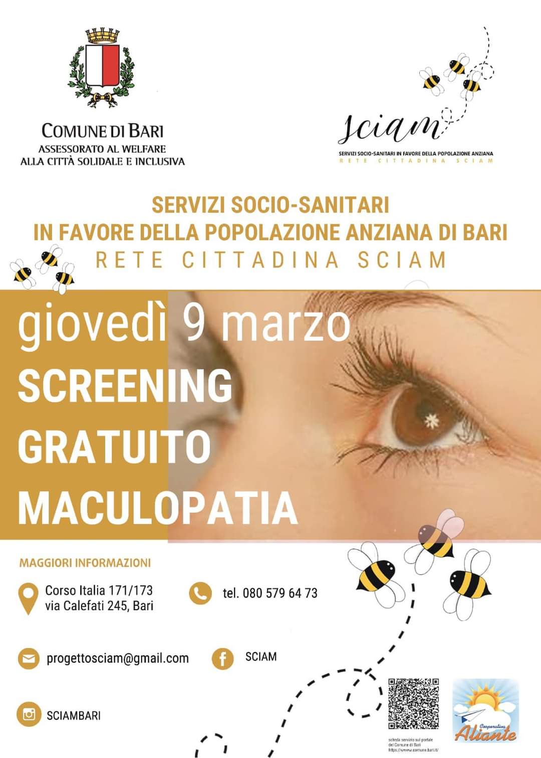Screening gratuito Maculopatia – 9 Marzo 2023